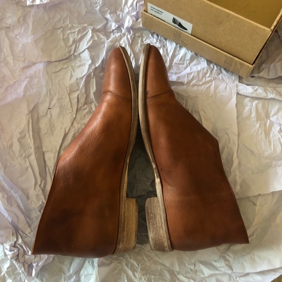 COPY - Like new Free People leather Royale Flats whiskey - Picture 2 of 8